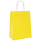 Papieren kraftzakken 50 st met hengsels 21x11x28 cm geel