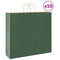 Papieren kraftzakken 50 st met hengsels 54x15x49 cm groen