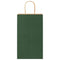 Papieren kraftzakken 50 st met hengsels 21x11x36 cm groen