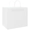 Papieren kraftzakken 250 st met hengsels 32x22x28 cm wit