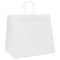 Papieren kraftzakken 250 st met hengsels 32x22x28 cm wit
