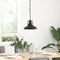 Hanglamp E27 31 cm ijzer zwart