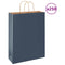 Papieren kraftzakken 250 st met hengsels 32x12x42 cm blauw