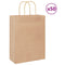 Papieren kraftzakken 50 st met hengsels 26x12x35 cm bruin
