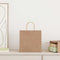 Papieren kraftzakken 250 st met hengsels 26x17x25 cm bruin