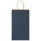 Papieren kraftzakken 50 st met hengsels 21x11x36 cm blauw