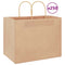 Papieren kraftzakken 250 st met hengsels 32x22x24 cm bruin