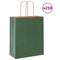 Papieren kraftzakken 250 st met hengsels 18x8x22 cm groen