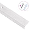 Trapneuzen L-vormig 15 st 134 cm aluminium zilverkleurig