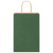 Papieren kraftzakken 250 st met hengsels 21x11x31 cm groen