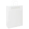 Papieren kraftzakken 50 st met hengsels 32x12x42 cm wit