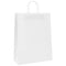 Papieren kraftzakken 50 st met hengsels 32x12x42 cm wit