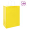 Papieren kraftzakken 50 st met hengsels 32x17x44 cm geel