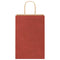 Papieren kraftzakken 50 st met hengsels 21x11x31 cm rood