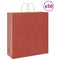 Papieren kraftzakken 50 st met hengsels 45x17x48 cm rood