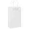 Papieren kraftzakken 50 st met hengsels 21x11x36 cm wit