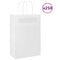 Papieren kraftzakken 250 st met hengsels 21x11x31 cm wit