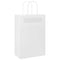 Papieren kraftzakken 250 st met hengsels 21x11x31 cm wit