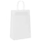 Papieren kraftzakken 250 st met hengsels 21x11x31 cm wit