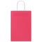 Papieren kraftzakken 50 st met hengsels 21x11x31 cm roze