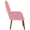 Relaxstoel fluweel roze