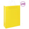 Papieren kraftzakken 50 st met hengsels 32x12x42 cm geel