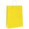 Papieren kraftzakken 50 st met hengsels 32x12x42 cm geel
