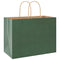 Papieren kraftzakken 50 st met hengsels 32x17x25 cm groen