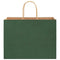 Papieren kraftzakken 50 st met hengsels 32x17x25 cm groen