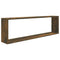 Wandschappen kubus 4 st 100x15x30 cm bewerkt hout gerookt eiken
