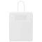 Papieren kraftzakken 250 st met hengsels 18x8x22 cm wit