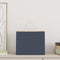 Papieren kraftzakken 50 st met hengsels 32x22x24 cm blauw