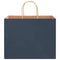 Papieren kraftzakken 50 st met hengsels 32x22x24 cm blauw