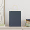 Papieren kraftzakken 250 st met hengsels 21x11x28 cm blauw
