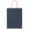 Papieren kraftzakken 250 st met hengsels 21x11x28 cm blauw