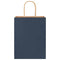 Papieren kraftzakken 50 st met hengsels 21x11x28 cm blauw