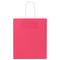 Papieren kraftzakken 50 st met hengsels 18x8x22 cm roze