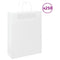 Papieren kraftzakken 250 st met hengsels 32x12x42 cm wit