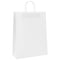 Papieren kraftzakken 250 st met hengsels 32x12x42 cm wit