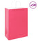 Papieren kraftzakken 50 st met hengsels 32x17x44 cm roze