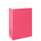 Papieren kraftzakken 50 st met hengsels 32x17x44 cm roze