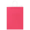 Papieren kraftzakken 50 st met hengsels 32x17x44 cm roze