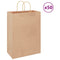 Papieren kraftzakken 50 st met hengsels 32x17x44 cm bruin