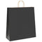 Papieren kraftzakken 50 st met hengsels 45x17x48 cm zwart