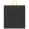 Papieren kraftzakken 50 st met hengsels 45x17x48 cm zwart