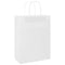 Papieren kraftzakken 50 st met hengsels 26x12x35 cm wit