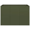 Plantenbak 120x80x80 cm staal olijfgroen