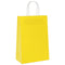 Papieren kraftzakken 50 st met hengsels 21x11x31 cm geel