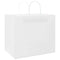 Papieren kraftzakken 50 st met hengsels 32x22x28 cm wit