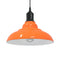 Hanglamp in hoogte verstelbaar E27 31cm metaal glanzend oranje